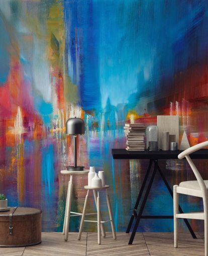 papier peint peinture bleu et rouge papier peint peinture bleu et rouge