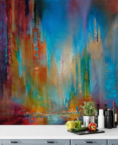 colourful city wallpaper