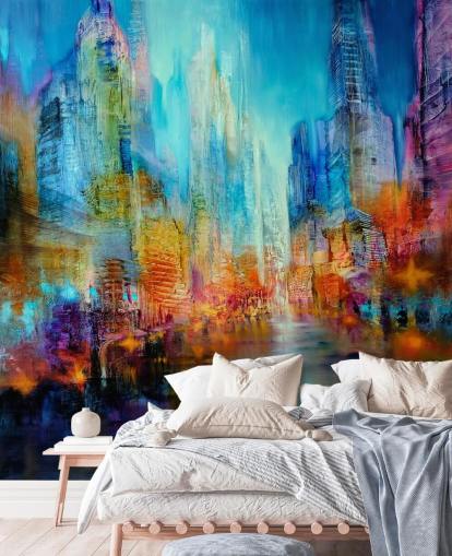 multicoloured abstract painting wallpaper multicoloured abstract painting wallpaper