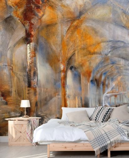 arched building abstract painting wallpaper arched building abstract painting wallpaper