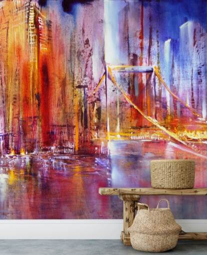 papier peint de peinture de pont coloré papier peint de peinture de pont coloré