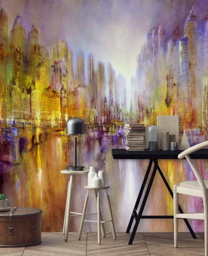 fond d'écran coloré peinture abstraite