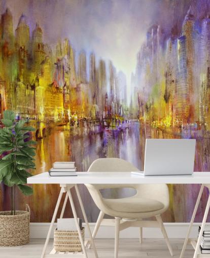 fond d'écran coloré peinture abstraite