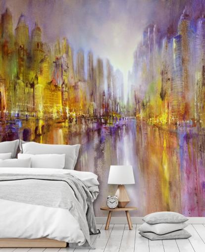 fond d'écran coloré peinture abstraite