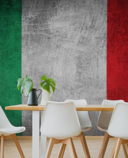 italiensk flagga med en rustik look tapet