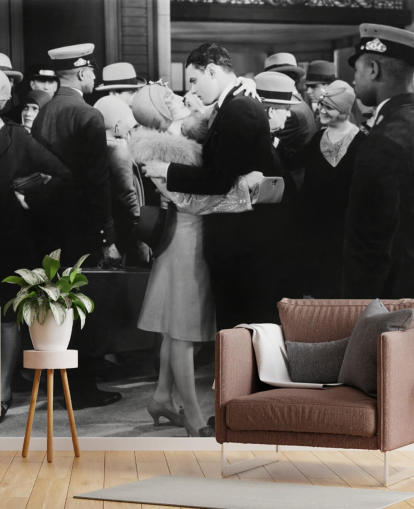 sort og hvid foto af mennesker kysse tapet sort og hvid foto af mennesker kysse tapet