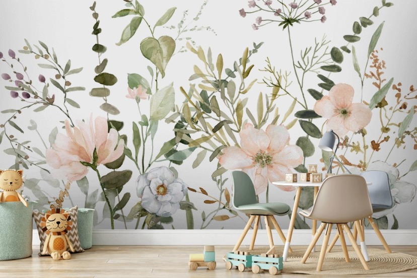 Nursery Art Wallpapers Nursery Wallpaper & Baby Room Wall Murals