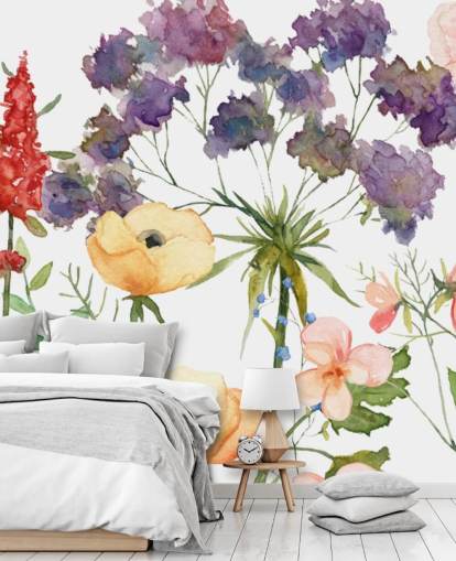 fargerik floral tapet fargerik floral tapet