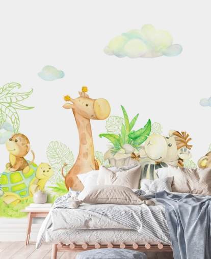 light painting of animals wallpaper