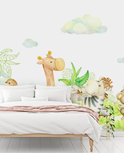 light painting of animals wallpaper