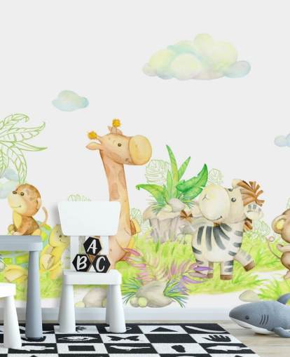 light painting of animals wallpaper