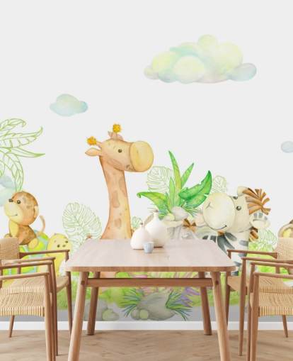 light painting of animals wallpaper