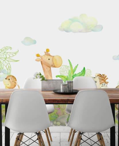 light painting of animals wallpaper