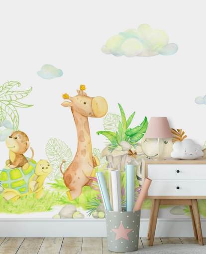 light painting of animals wallpaper