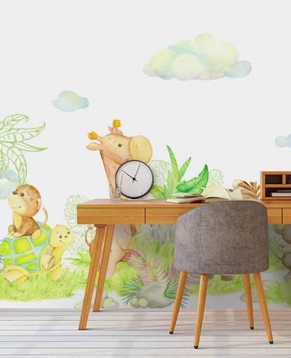 light painting of animals wallpaper