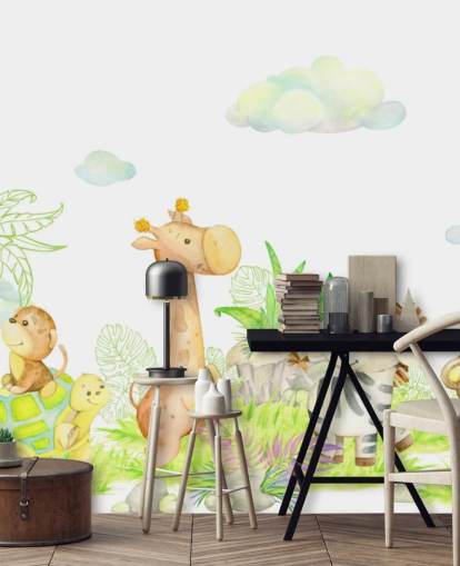 light painting of animals wallpaper