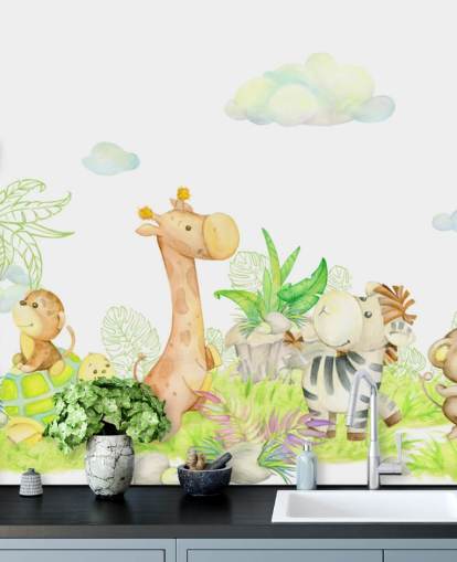 light painting of animals wallpaper