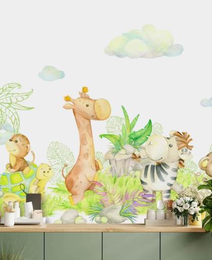 light painting of animals wallpaper