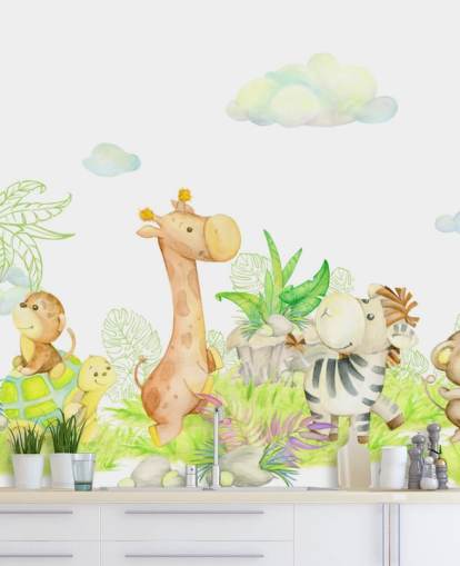 light painting of animals wallpaper