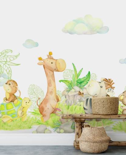 light painting of animals wallpaper