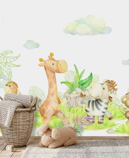 light painting of animals wallpaper