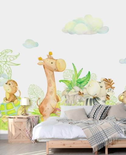 light painting of animals wallpaper