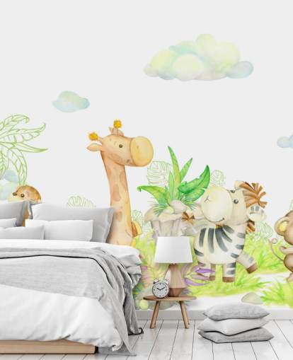 light painting of animals wallpaper