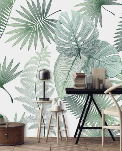 green leaves wallpaper