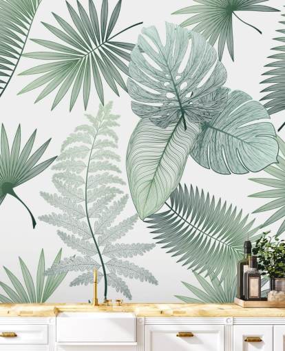 green leaves wallpaper