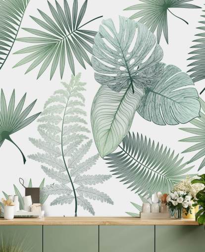 green leaves wallpaper