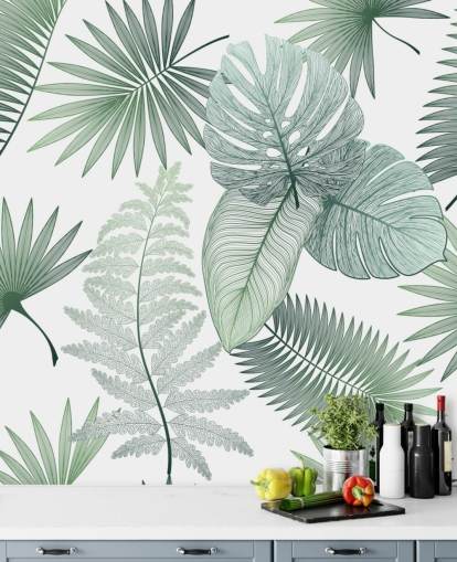 green leaves wallpaper