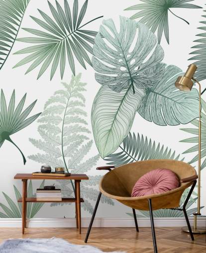 green leaves wallpaper