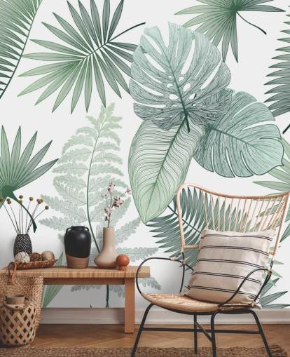 green leaves wallpaper