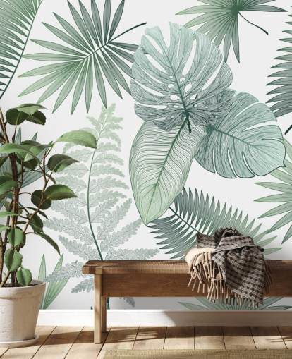 green leaves wallpaper