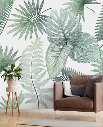 green leaves wallpaper