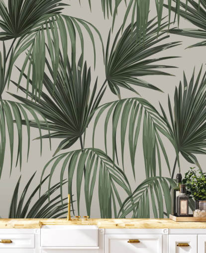 vintage palms wallpaper