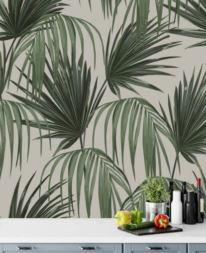 papel de parede vintage palms