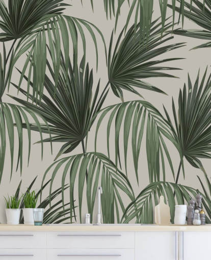 vintage palms wallpaper