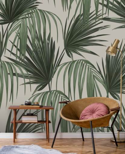 papel de parede vintage palms