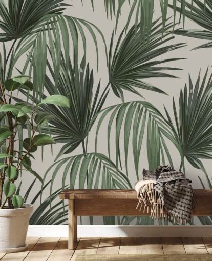 papel de parede vintage palms