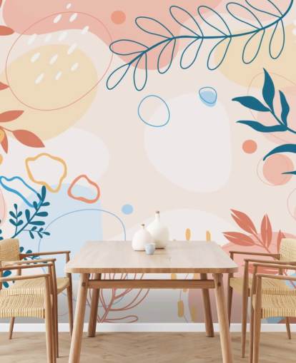 colourful shapes wallpaper