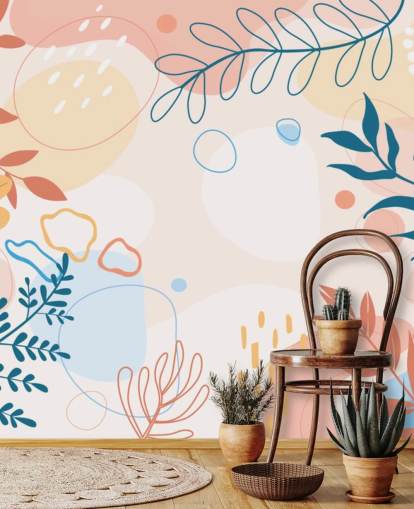 colourful shapes wallpaper