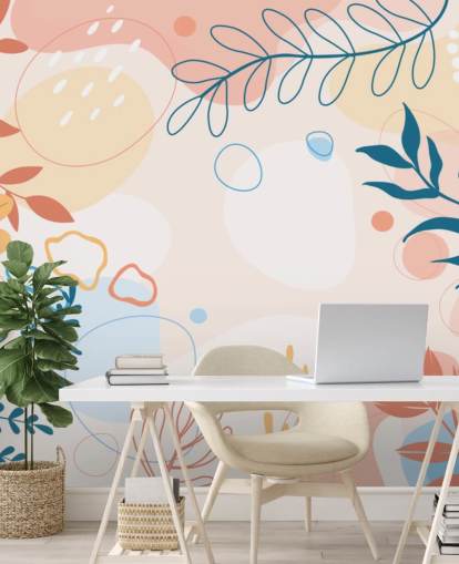 colourful shapes wallpaper