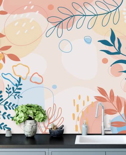 colourful shapes wallpaper