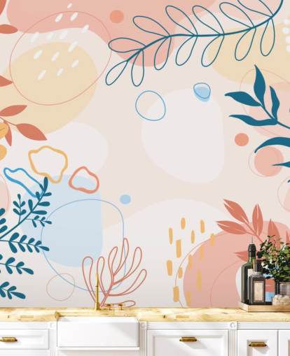 colourful shapes wallpaper