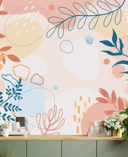 colourful shapes wallpaper