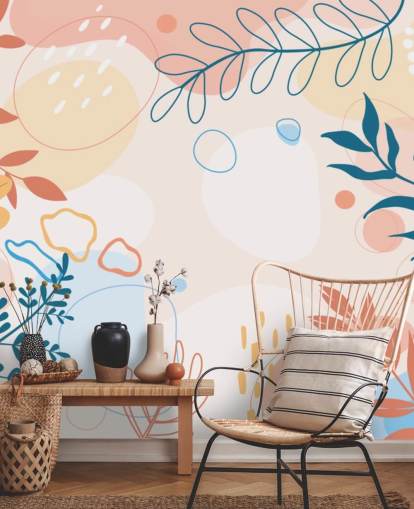 colourful shapes wallpaper