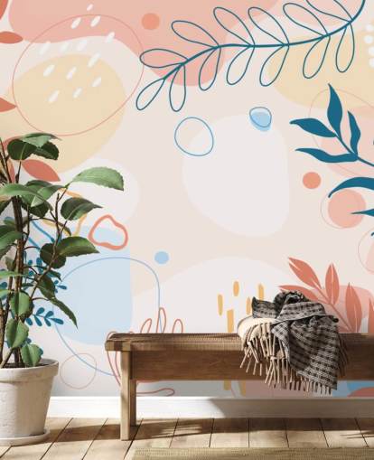 colourful shapes wallpaper