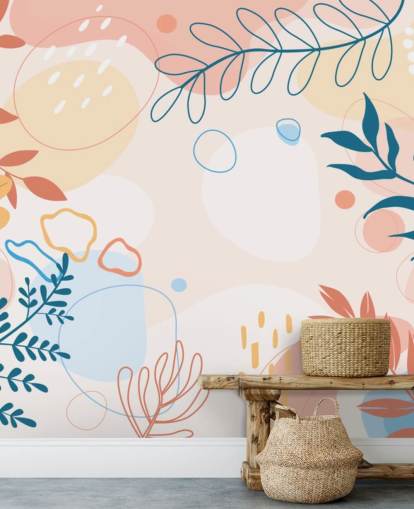 colourful shapes wallpaper