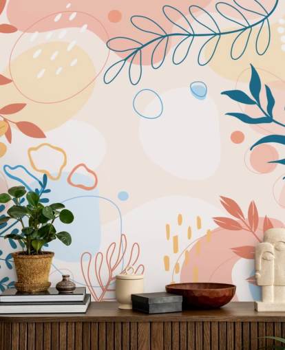 farverige former tapet farverige former tapet